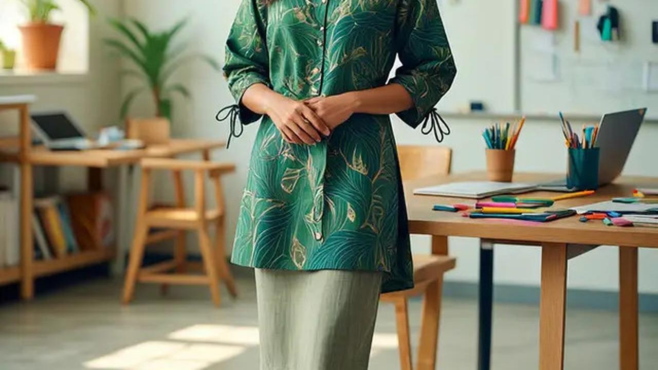12 Model Baju Batik Tunik Kantor 2025 yang Bikin Gaya Formal Jadi Terlihat Lebih Trendy