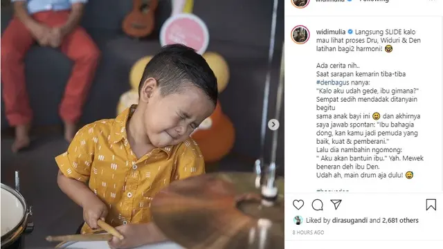 Den Bagus, putra bungsu Widi Mulia-Dwi Sasono (Foto: Instagram/@widimulia)