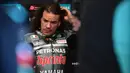 Pembalap Petronas Yamaha, Franco Morbidelli, saat mengikuti latihan bebas MotoGP Catalunya di Circuit de Barcelona-Catalunya, Jumat (25/9/2020). Pembalab Yamaha, Morbidelli, finish pertama dengan catatan waktu satu menit 39,789 detik. (AFP/Lluis Gene)