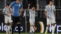Hasil Pertandingan Kualifikasi Piala Dunia 2022: Lionel Messi Bawa Timnas Argentina Cukur Uruguay