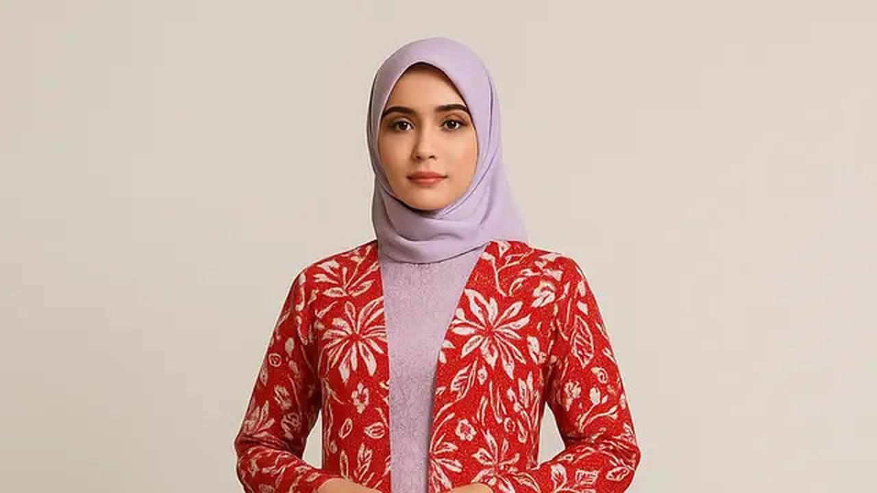 7 Model Gamis Brokat Kombinasi Outer Batik Panjang Tema 17 Agustus, Simpel dan Anggun di Perayaan HUT RI ke-80