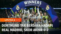 Dari lapangan hijau, Real Madrid berhasil menjadi juara Liga Champions dalam laga final di Stadion Wembley, melawan Borussia Dortmund. Madrid menang dengan skor, 2-0 berkat gol dari Carvajal dan Vinicius Junior.