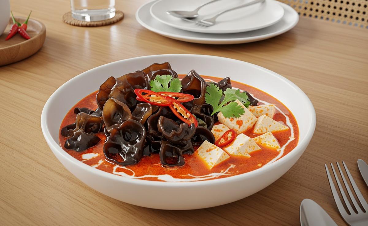 Resep Jamur Kuping Kuah Pedas dengan Tahu, Gurih Hangat untuk Menu Harian