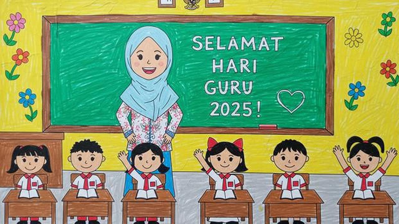 8 Contoh Gambar Hari Guru 2025 dari Anak SD yang Lucu, Kreatif dan Penuh Makna untuk Rayakan 25 November