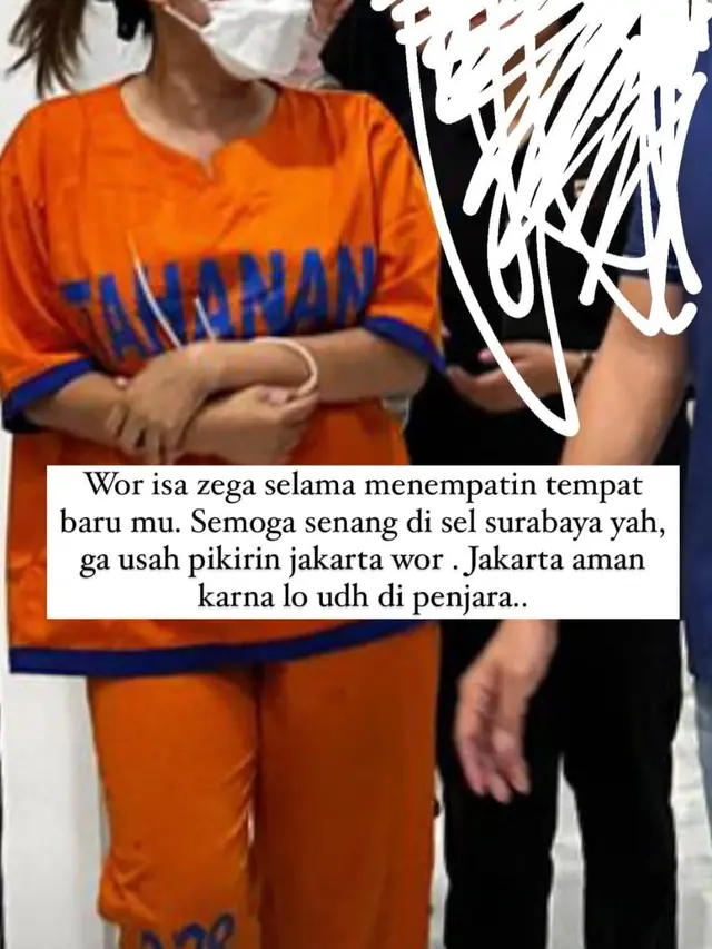 Isa Zega Resmi Ditahan di Polda Jatim. (instagram/nikitamirzanimawardi_172)