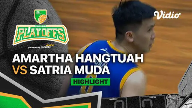 Berita video highlights gim kedua playoff IBL (Indonesia Basketball League) 2022 antara Amartha Hangtuah Jakarta melaan Satria Muda Pertamina Jakarta yang berakhir dengan skor 75-82, Minggu (14/8/2022) siang hari WIB.