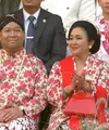 Titiek Soeharto dan Didit Prabowo menghadiri upacara penurunan bendera saat HUT ke-81 RI di Istana Merdeka, Jakarta, 17 Agustus 2026. (dok. tangkapan layar YouTube Sekretariat Presiden)