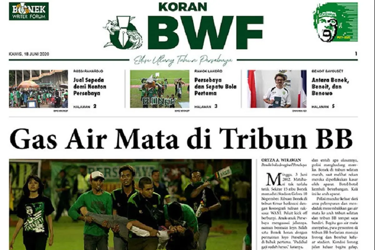 Koran Digital Bonek Writer Forum (BWF)