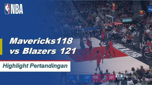Cuplikan Hasil Pertandingan NBA : Mavericks 118 vs Balzers 121