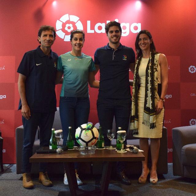 Promosikan Olahraga Spanyol La Liga Hadirkan Luis Milla Dan Carolina Marin Bola Liputan6 Com