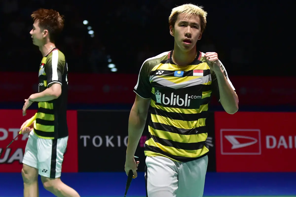 FOTO: Kevin Sanjaya / Marcus Gideon Juara Jepang Terbuka 2018