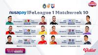 Link Live Streaming Nusapay IFeLeague1 2022 Week 10 Live Vidio 12 sampai 13 November 2022