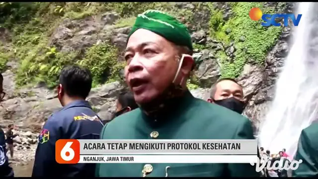VIDEO: Tradisi Siraman Sedudo Tetap Digelar saat Pandemi COVID-19