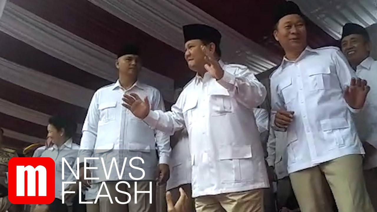 VIDEO: Prabowo Pimpin Upacara Peringatan Kemerdekaan ke-74 RI di DPP Partai Gerindra