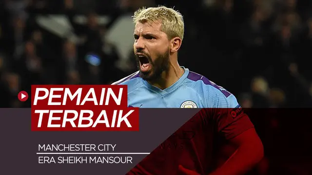 Berita motion grafis 5 pemain termahal Manchester City di era Sheikh Mansour, salah satunya Sergio Aguero.