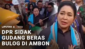 Titiek Soeharto Sidak Gudang Bulog di Ambon, Pastikan Mutu Beras