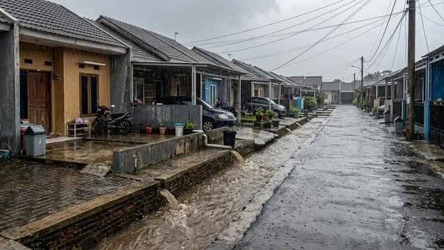Sistem Drainase Kota Mengalami Overload