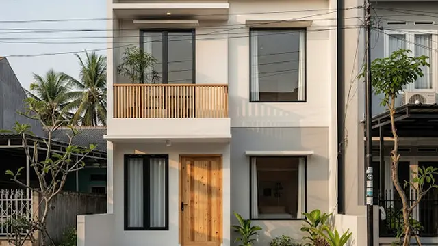 Rumah 2 Lantai Japandi (Japanese-Scandinavian)