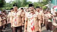 Menteri Imigrasi dan Pemasyarakatan (Menimipas), Agus Andrianto dalam pembukaan Perkemahan Satya Dharma Bhakti Pemasyarakatan, Senin 23 Juni 2025. (Foto: Dokumentasi Kementerian Imigrasi dan Pemasyarakatan)