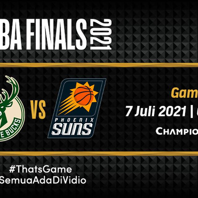 Jadwal Dan Link Live Streaming Final Nba 2021 Suns Vs Bucks Rabu 7 Juli Ragam Bola Com
