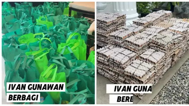 6 Potret Ivan Gunawan Berbagi Sembako ke Tetangga di Bulan Ramadan,