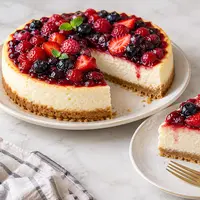Resep Cottage Cheese Berry Cheesecake (AI Generated)