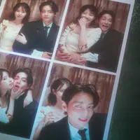 IU dan V BTS dalam video musik "Love Wins All". [Foto: YouTube/IU Official]