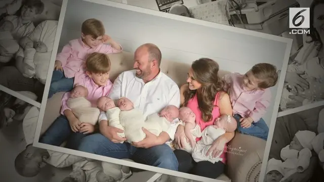 Seorang Wanita asal Alabama, AS melahirkan enam bayi kembar.