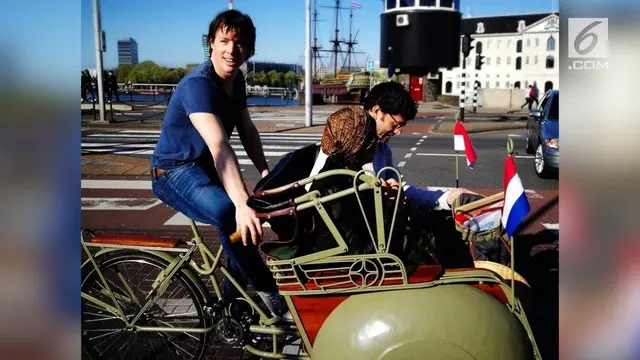 VIDEO: Pemuda Ini Buka Tur Becak Yogyakarta di Amsterdam