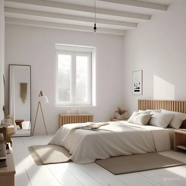 Desein Interior Kamar Minimalis dengan Cat Warna Putih