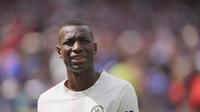 Nicolas Jackson meninggalkan lapangan usai mendapat kartu merah dalam laga Grup D Piala Dunia Antarklub antara Flamengo&nbsp;vs&nbsp;Chelsea di Philadelphia, Sabtu, 21 Juni 2025. (AP Photo/Chris Szagola)