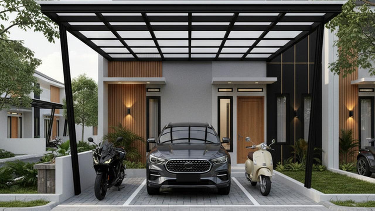 8 Ide Carport Minimalis Terbaru 2025, Cocok untuk Rumah dengan Lahan Sempit