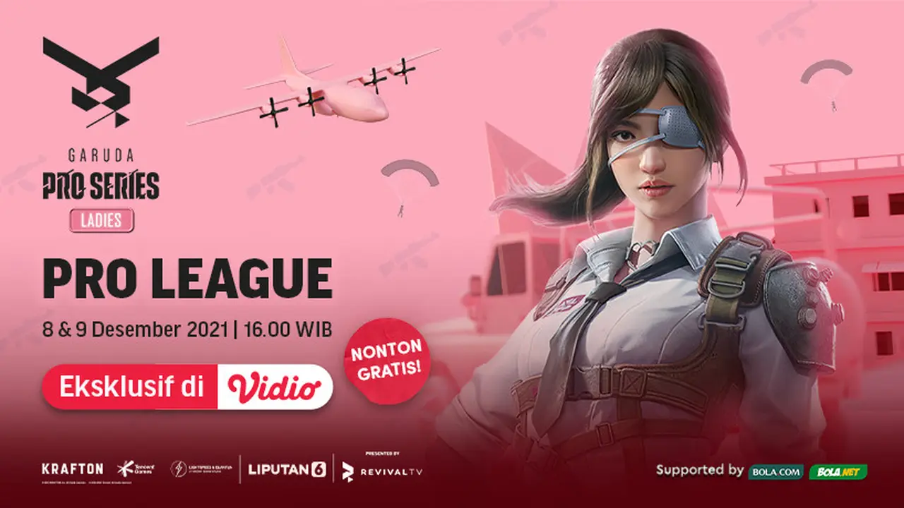 Live Streaming Pertandingan Garuda Pro Series Ladies League Season 0 di Vidio, 8-9 Desember 2021