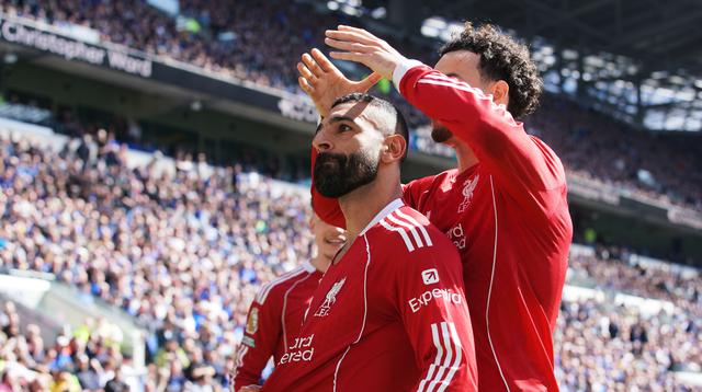 The Reds sejatinya unggul terlebih dahulu melalui gol Mohamed Salah pada menit ke-29 sebelum disamakan oleh tuan rumah pada babak kedua lewat Beto Betuncal. (AP Photo/Ian Hodgson)