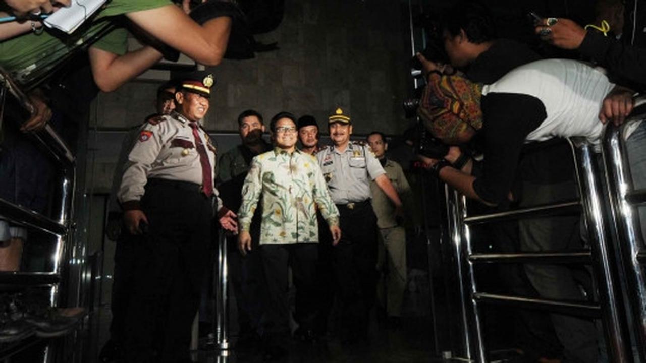 Semringah Cak Imin usai delapan jam diperiksa KPK