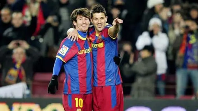 david Villa dan Messi