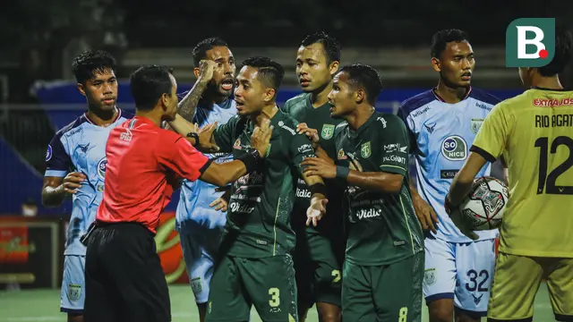 Foto: Gol Injury Time Gagalkan Kemenangan Persebaya atas Persela dalam Derby Jatim di Pekan ke-24 BRI Liga 1