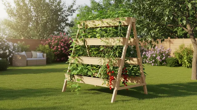 Model Kebun Sayur Rambat yang Bikin Halaman Terlihat Adem/Gemini AI