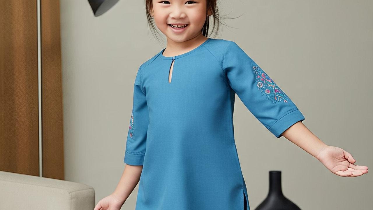 Ilustrasi Baju Tunik Anak