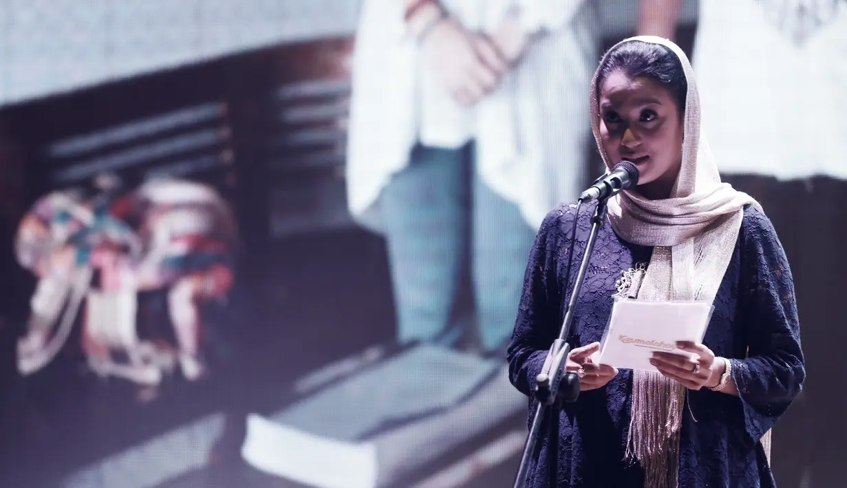 "Kalau di Amerika ada Wonder Women, jadi kita juga punya nih tokoh sejarah yang bisa kita kemas secara kreatif dan jadi simbol kemaritiman saat ini," kata Marcella Zalianty. (Nurwahyunan/Bintang.com)