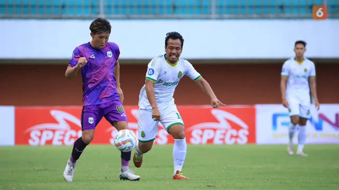 Foto: Diwarnai Dua Kartu Merah, Brace Mitsuru Maruoka Bawa RANS Nusantara FC Comeback untuk Jinakkan Persikabo di BRI Liga 1 2023 / 2024