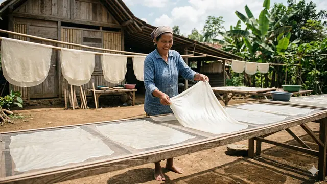 Cara Membuat Kantong Biodegradable dari Singkong (Foto: Gemini AI)