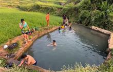 Definisi Healing Paket Komplet, Kolam Air Panas di Bandung Barat Ini Ada di Tengah Sawah Terasering Cantik
