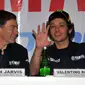 Bos Yamaha Link Jarvis (kiri) mengenang masa-masa kejayaan dengan Valentino Rossi di MotoGP (AFP)