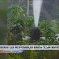 Kebocoran Gas dari sumur Pertamina di PALI-Prabumulih Sumsel (Dok. tangkapan layar SCTV / Nefri Inge)