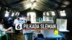 Pengungsi Merapi mengikuti Pilkada di Sleman DIY. Lokasi TPS digeser untuk memudahkan para pengungsi mencoblos.