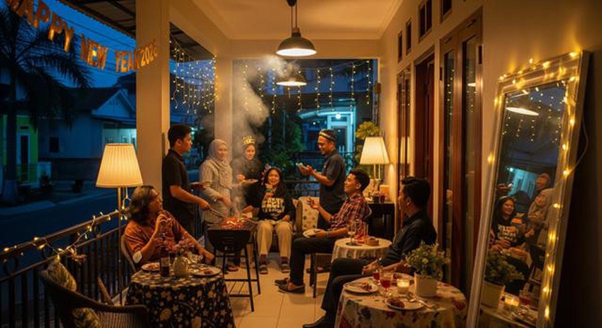 8 Desain Teras Sempit Tapi Luas untuk Acara BBQ Malam Tahun Baru 2026