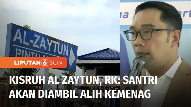 Di tengah proses investigasi Pondok Pesantren Al Zaytun, Gubernur Jawa Barat, Ridwan Kamil, menyatakan ribuan santrinya akan diambil alih Kementerian Agama. Para santri dipastikan tetap belajar, tapi sesuai dengan kurikulum yang sudah disepakati.