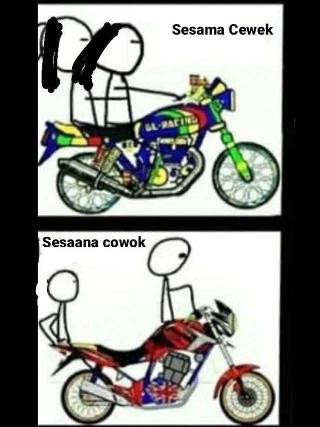 7 Meme Beda Respon Cowok Vs Cewek Saat Naik Kendaraan Ini Kocak Banget
