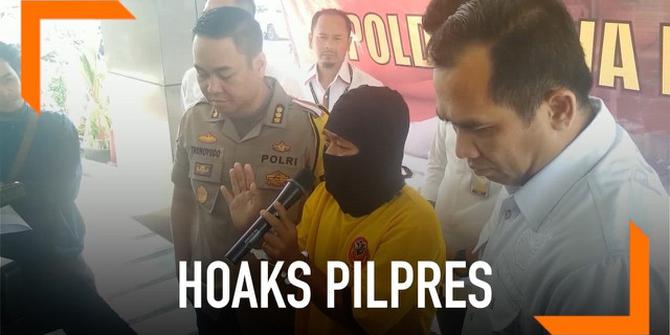 VIDEO: Lagi, Penyebar Hoaks Pilpres Ditangkap Polisi
